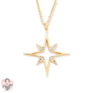 18KGP Star Necklace